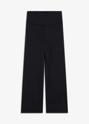 Wygodne legginsy sportowe, proste nogawki, szybko schnące. Czarne legginsy sportowe damskie bonprix, bez wzorów. Za 119.99 zł.