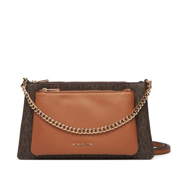 Torebka MICHAEL Michael Kors. Brązowe listonoszki damskie MICHAEL Michael Kors, bez wzorów, bez dodatków. Za 629.99 zł.