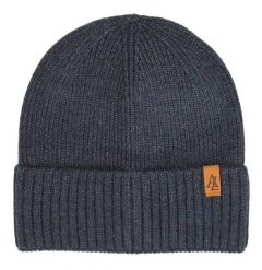 Czapka Jesienno-Zimowa (beanie) – Alties - Jeansowa, Denimowa. Żółte czapki męskie Alties, na zimę, bez wzorów, z dzianiny. Za 59.00 zł.