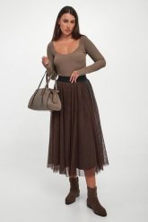 Spódnica tiulowa midi Fridi JOOP!. Spódnice damskie JOOP!, xxs, bez wzorów, z tiulu, midi. Za 959.00 zł.