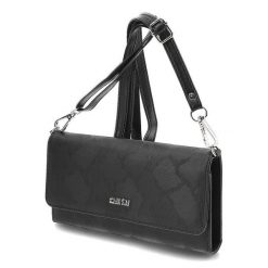 Czarny Elegancki Portfel Damski Big Star. Czarne portfele damskie Big Star Accessories, ze skóry ekologicznej. Za 129.00 zł.