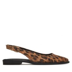 Baleriny Tamaris. Brązowe balerinki damskie Tamaris, bez wzorów, bez obcasa, bez zapięcia. Za 369.99 zł.