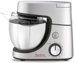 Moulinex QA519D robot kuchenny 1100 W 4,6 l Srebrny Wbudowane wagi. Szare roboty kuchenne Moulinex. Za 771.62 zł.