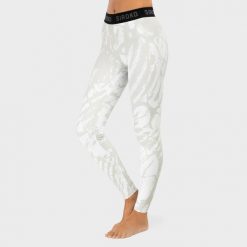 Leggins termoaktywne do sportów zimowych damskie SIROKO Stellar. Białe bielizna sportowa damska SIROKO, bez wzorów. Za 207.00 zł.