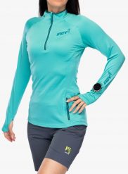 Bluza polarowa damska Inov-8 VentureLite Mid HZ - teal. Bluzy damskie Inov-8, bez wzorów, z polaru, bez ramiączek, bez kaptura. Za 312.04 zł.