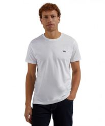 MĘSKA KOSZULKA LEE DWUPAK CREW BIAŁY/CZARNY 112142479. Białe t-shirty męskie Lee, l, bez wzorów, bez kołnierzyka, bez ramiączek. Za 139.99 zł.