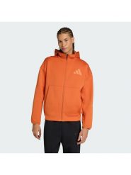 Adidas Bluza Z.N.E. KE4679 Pomarańczowy Regular Fit. Brązowe bluzy męskie Adidas, m, bez wzorów, z bawełny, bez ramiączek, bez kaptura. Za 459.99 zł.