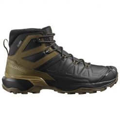 Buty trekkingowe męskie Salomon X Ultra Snowpilot Wp. Czarne buty zimowe męskie Salomon, bez wzorów, z materiału, bez obcasa, bez zapięcia. Za 734.00 zł.