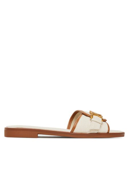 Aldo Klapki Dallaedar 13967715 Biały. Białe klapki damskie Aldo, bez wzorów, z materiału, bez obcasa, bez zapięcia. Za 279.99 zł.