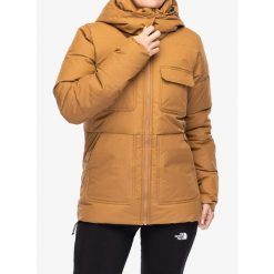 Kurtka zimowa damska Columbia Longhorn Ridge Insulated Jacket. Brązowe kurtki sportowe damskie Columbia, na zimę, bez wzorów, bez ramiączek, bez kaptura, trekkingowe. Za 627.99 zł.