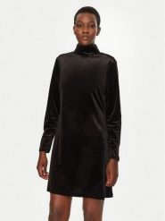 Gap Sukienka codzienna 646695 Czarny Regular Fit. Czarne sukienki damskie GAP, na co dzień, m, bez wzorów, z syntetyku, bez kołnierzyka, bez ramiączek, proste. Za 199.99 zł.