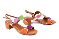 MARCO TOZZI 2-28230-42 3D3 almond multi, sandały damskie. Sandały damskie Marco Tozzi, bez wzorów, z gumy, bez obcasa, na obcasie, bez zapięcia. Za 219.90 zł.