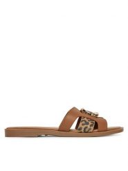 MEXX Klapki MX/024C-EST Brązowy. Brązowe klapki damskie Mexx, bez wzorów, ze skóry, bez obcasa, bez zapięcia. Za 229.99 zł.