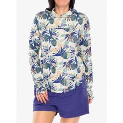 Bluza z kapturem damska Kavu Sunshade Hoodie. Brązowe bluzy damskie KAVU, l, bez wzorów, bez ramiączek, z kapturem. Za 314.99 zł.