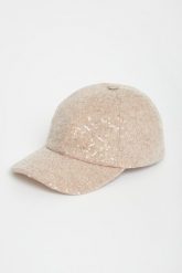 Czapka damska z daszkiem cekinowa PESERICO. Czapki damskie Peserico, bez wzorów. Za 1,379.00 zł.