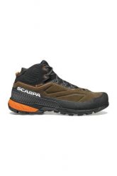 Buty trekkingowe wysokie męskie Rapid XT Mid GTX. Brązowe trekkingi męskie Scarpa, z gore-texu, bez zapięcia. Za 813.99 zł.