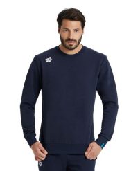 Bluza Arena Crew Solid. Niebieskie bluzy damskie ARENA, xl, bez wzorów, z bawełny, biznesowe, bez ramiączek, bez kaptura. Za 296.00 zł.
