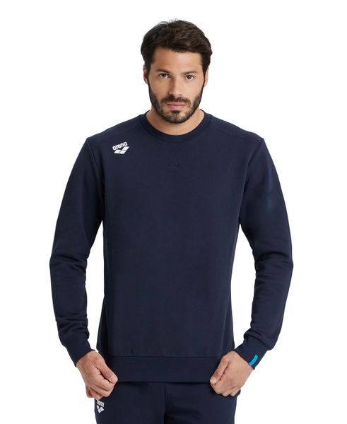 Bluza Arena Crew Solid. Niebieskie bluzy damskie ARENA, xl, bez wzorów, z bawełny, biznesowe, bez ramiączek, bez kaptura. Za 296.00 zł.