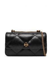 Tory Burch Torebka Mini Kira Diamond Quilt Flap Bag 154710 Czarny. Czarne torebki do ręki damskie Tory Burch, bez wzorów, ze skóry, bez dodatków. Za 1,699.00 zł.