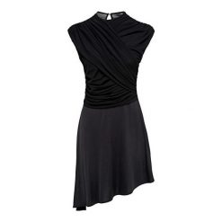 ONLY Sukienka dla kobiet True S / L Drappy Dress Jrs Black (rozmiar XS). Czarne sukienki damskie ONLY, l, bez wzorów, bez kołnierzyka, bez ramiączek. W wyprzedaży za 94.00 zł.