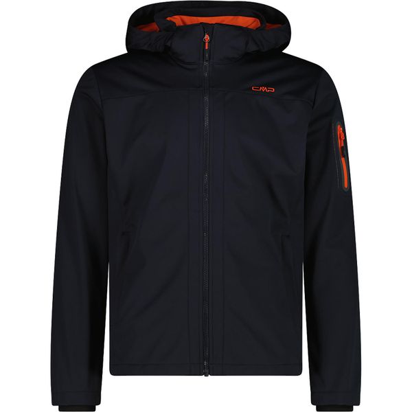 Kurtka softshell z kapturem CMP. Szare kurtki męskie CMP, na wiosnę, m, bez wzorów, z materiału, z kapturem. Za 308.50 zł.