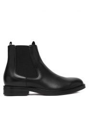 BOSS Sztyblety Dressletic 50549658 Czarny. Czarne botki męskie Boss, bez wzorów, ze skóry, bez obcasa, bez zapięcia. Za 1,769.00 zł.