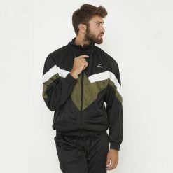 Lekka kurtka Loose do biegania czarno-militarnie zielona. Czarne kurtki sportowe damskie Legea, s, bez wzorów, z bawełny, bez ramiączek, do biegania. Za 116.00 zł.