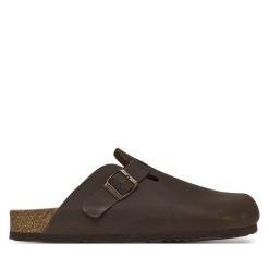 Klapki Dr. Brinkmann. Brązowe klapki męskie Dr. Brinkmann, bez wzorów, bez zapięcia. Za 319.99 zł.