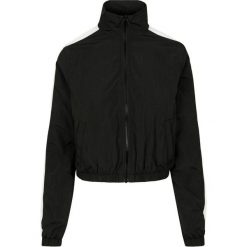 Damska klasyczna miejska parka w paski. Białe parki damskie Urban Classics, na zimę, bez wzorów, bez kaptura. Za 198.50 zł.