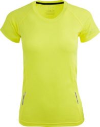 Bluza sportowa Jumper krótki rękaw - 100% poliester. Żółte bluzy damskie VOXOM, xs, bez wzorów, z materiału, sportowe, bez ramiączek, bez kaptura. Za 98.99 zł.