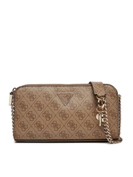 Guess Torebka HWESG9 51012 Beżowy. Brązowe listonoszki damskie Guess, z aplikacjami, ze skóry, bez dodatków. Za 279.99 zł.