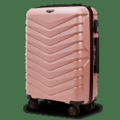 Walizka średnia Wings PHOENIX 2.0 polipropylen 24" ROSE GOLD. Brązowe walizki damskie Wings, bez wzorów, z materiału, duże. Za 209.90 zł.