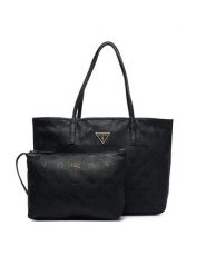 Guess Torebka Victtoria HWPG95 14280 Czarny. Czarne shopperki damskie Guess, z aplikacjami, ze skóry, bez dodatków. Za 674.99 zł.