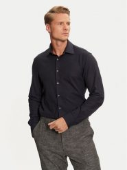 Calvin Klein Koszula K10K113532 Granatowy Regular Fit. Niebieskie koszule męskie Calvin Klein, m, bez wzorów, z bawełny, bez kołnierzyka, bez ramiączek. Za 289.99 zł.