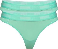 Puma Bielizna damska String 2P Hang miętowe 907631 01 : Rozmiar - XS. Zielona bielizna sportowa damska Puma, xs, bez wzorów. Za 61.00 zł.