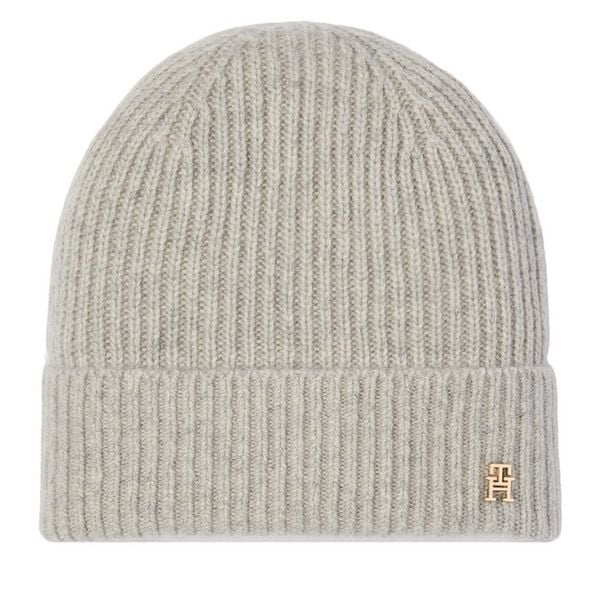 Czapka Tommy Hilfiger. Szare czapki damskie Tommy Hilfiger, na zimę, bez wzorów. Za 369.99 zł.