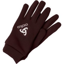 Rękawiczki zimowe multifunkcyjne dla dorosłych Odlo STRETCHFLEECE LINER E. Brązowe rękawiczki damskie ODLO, bez wzorów. W wyprzedaży za 83.99 zł.