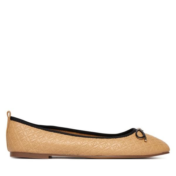 Baleriny Aldo. Brązowe balerinki damskie Aldo, bez wzorów, bez obcasa, bez zapięcia. Za 209.99 zł.