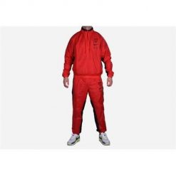 Dres treningowy męski Nike Nba Chicago Bulls Courtside. Czerwone komplety dresowe męskie Nike, m, bez wzorów, z dresówki. Za 529.00 zł.
