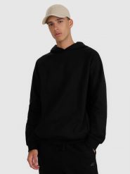 4F Bluza dresowa nierozpinana z kapturem męska - czarna XL. Czarne bluzy męskie 4F, m, bez wzorów, z dresówki, sportowe, bez ramiączek, z kapturem. Za 159.99 zł.