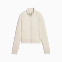Bluza damska Puma ESS SLIM TRACK DK beżowa 63432387 r S. Brązowe bluzy damskie Puma, l, bez wzorów, klasyczne, bez ramiączek, bez kaptura. Za 167.80 zł.