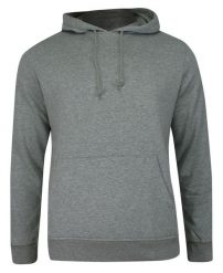 Bluza Szara z Kapturem, Kangurka, Jednokolorowa, z Dużą Kieszonką -BRAVE SOUL- Męska. Szare bluzy sportowe męskie Brave Soul, m, bez wzorów, z bawełny, z kapturem. Za 79.00 zł.