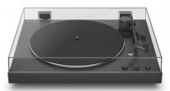 Sony PS-LX3BT Gramofon z napędem pasowym Czarny Automatyczny. Czarne słuchawki bezprzewodowe SONY. Za 1,374.99 zł.