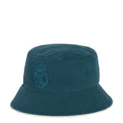 CZAPKA WYJAZDOWA TYPU BUCKET REAL MADRYT. Białe czapki damskie Adidas, bez wzorów, z bawełny, eleganckie. Za 119.00 zł.
