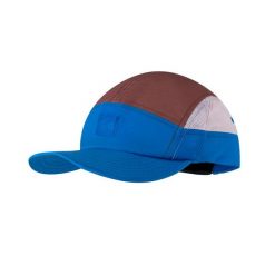 Czapka z daszkiem Buff 5 Panels Go Cap. Niebieskie czapki damskie Buff, bez wzorów, sportowe. Za 99.99 zł.