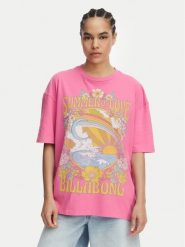 Billabong T-Shirt Summer Of Love EBJZT00592 Różowy Loose Fit. Czerwone t-shirty damskie Billabong, m, bez wzorów, z bawełny, bez kołnierzyka, bez ramiączek. Za 169.99 zł.