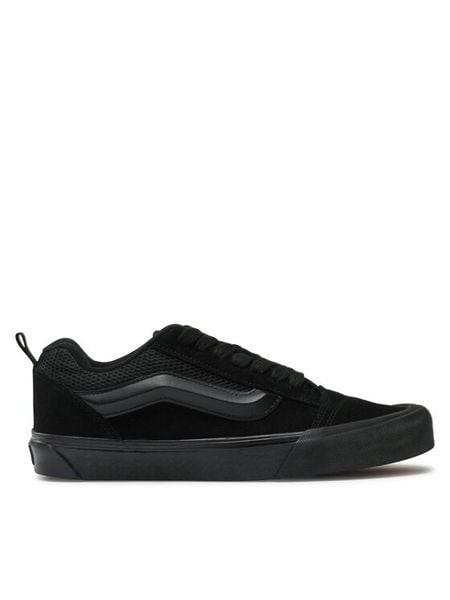 Vans Tenisówki Knu Skool VN0009QCBKA1 Czarny. Czarne trampki i tenisówki damskie Vans, bez wzorów, ze skóry, bez zapięcia. Za 229.99 zł.