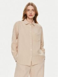 Gap Koszula 885282-04 Beżowy Relaxed Fit. Brązowe koszule damskie GAP, s, bez wzorów, z bawełny, bez kołnierzyka, bez ramiączek. Za 249.99 zł.