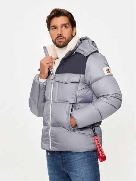 After Label Kurtka puchowa Katalla A00040 Szary Regular Fit. Szare kurtki męskie After Label, m, bez wzorów, z puchu, bez kaptura. Za 1,559.00 zł.