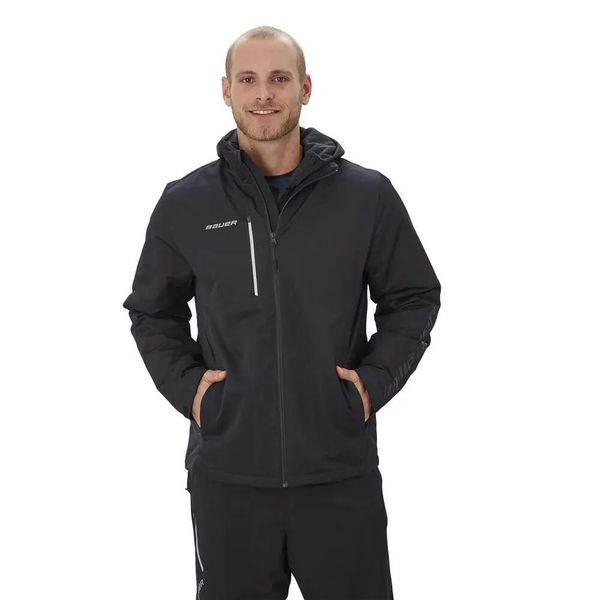 Męska Kurtka Supreme Midweight. Czarne kurtki męskie Bauer, m, bez wzorów, z materiału, z kapturem. Za 392.99 zł.